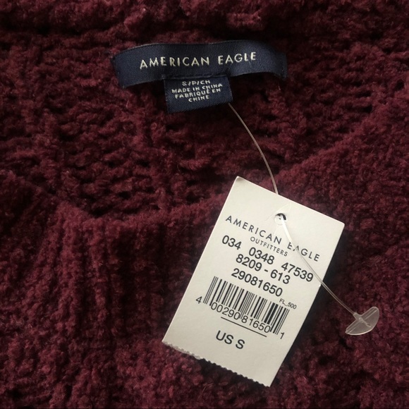 American Eagle Chenille Knit Long Sleeve Sweater - Picture 3 of 8